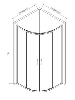 Душевой уголок AQUAme AQM3801F-9 90x90см хром